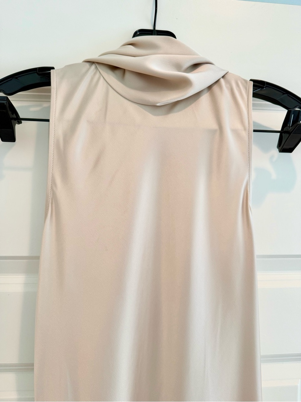 Reiss Fae Satin Cape Maxi dress champagne UK4/US0 - Picture 11 of 11